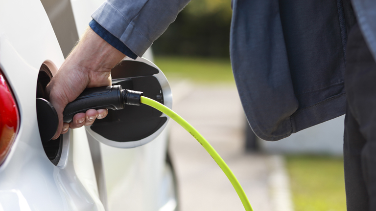 recharging electric vehicle