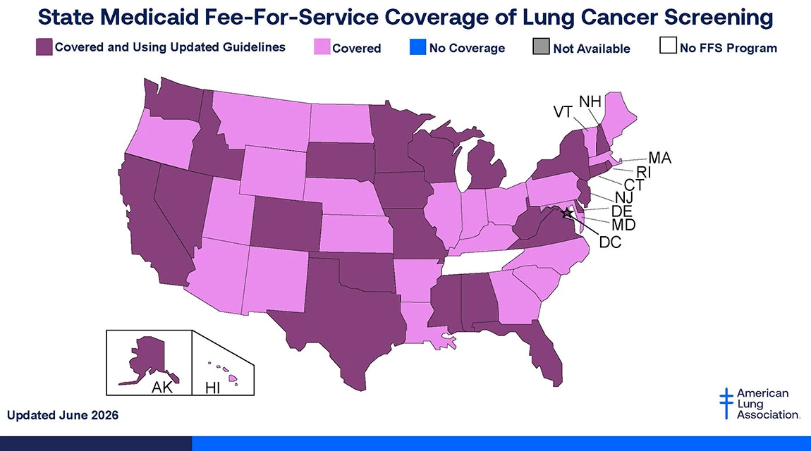 medicaid fee-for-service coverage map
